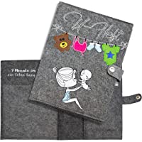 Los mejores  - Libro de médico de fieltro con compartimentos para el libro- tarjeta de seguros- cartilla de vacunación y cartilla de…